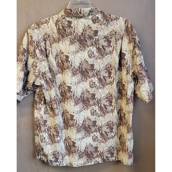 Wrangler CamoDog Men's SS‎ Button Down shirt. Sz Large EUC - Picture 3 of 9